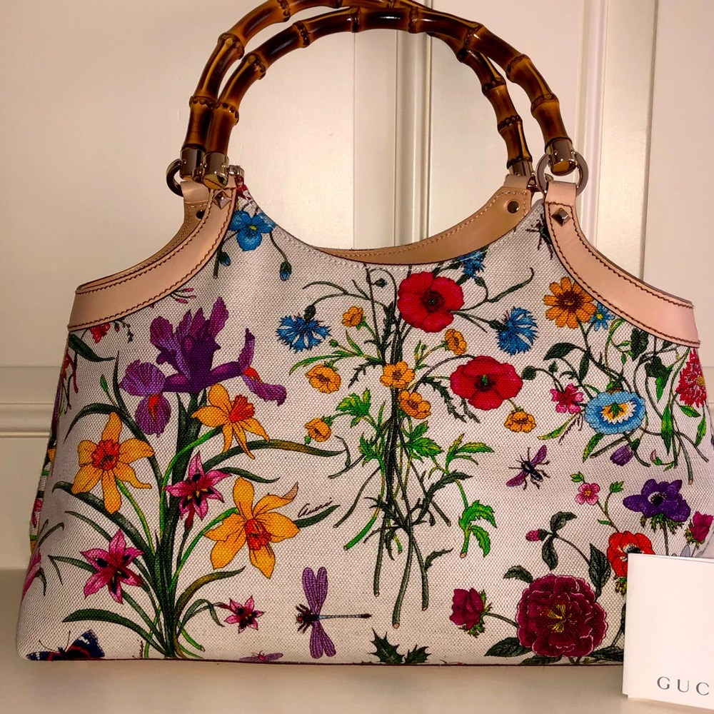 Gucci Brown Hobo Bag with Bamboo Handles